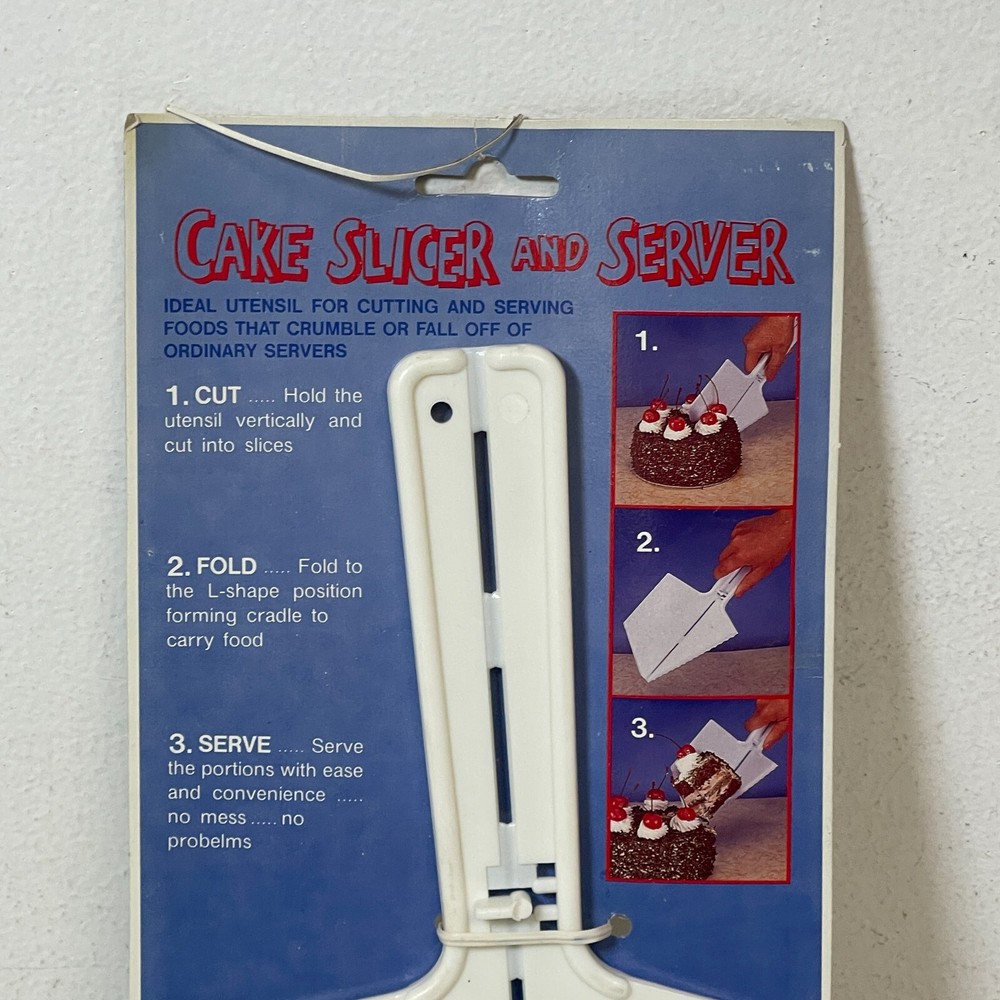 Vintage Cake Retro Slicer and Server Original Packaging