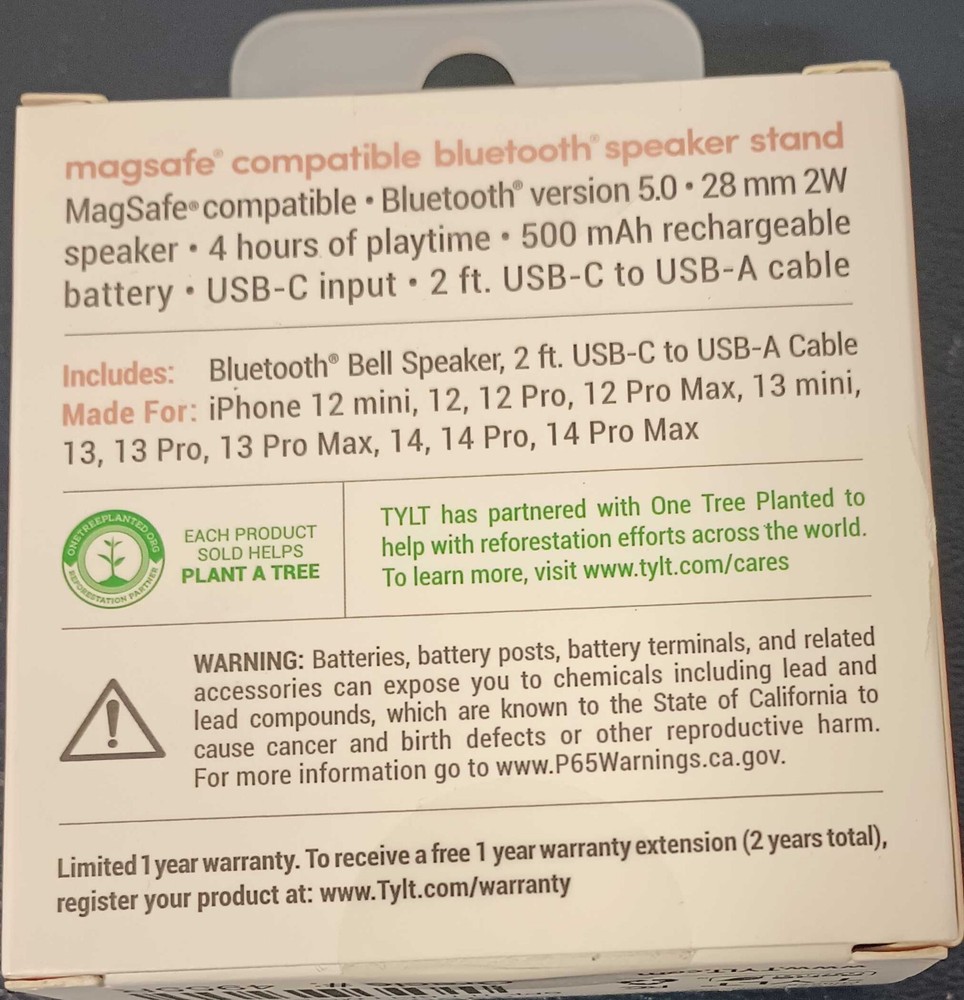 Tylt Bell MagSafe Bluetooth Speaker