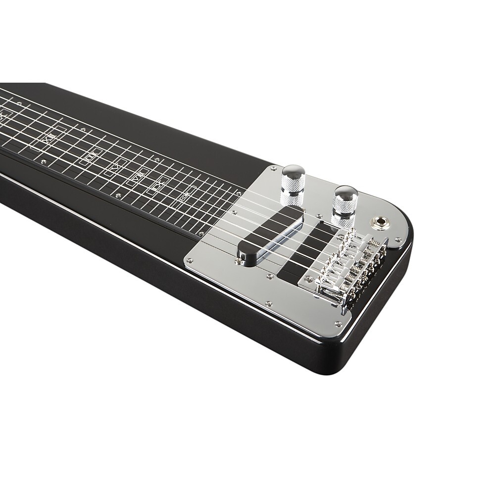 Rogue RLS-1 Lap Steel Guitar with Stand and Gig Bag Metallic Black