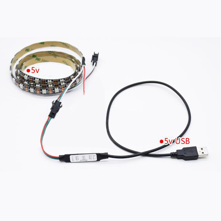 DC 5V USB Controller for WS2812B LED Strip Light Addressable Wireless RF Control