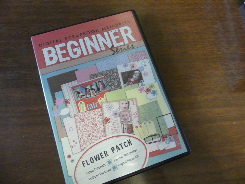 Digital Scrapbook Software CD-ROM PC Mac Beginner Series Flower Patch
