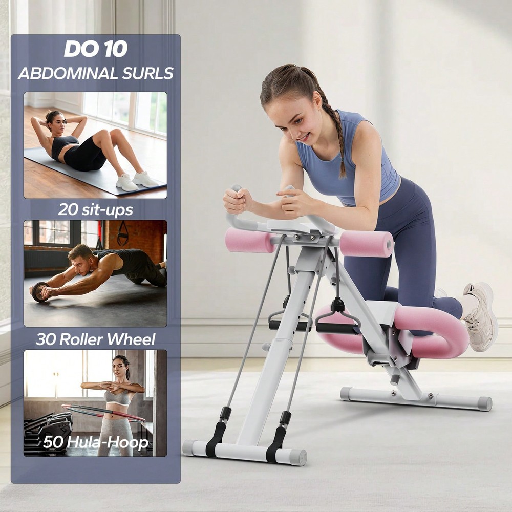 MERACH Ab Machine, Ab Workout Equipment, Adjustable Ab Trainer Machine-FGQA