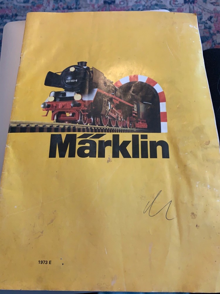1973 Marklin E model train brochure in English