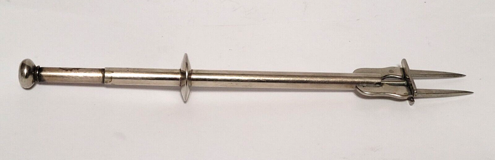 ALPAKA Mechanical Spring loaded Olive / Cherry Fork - Bar Tool
