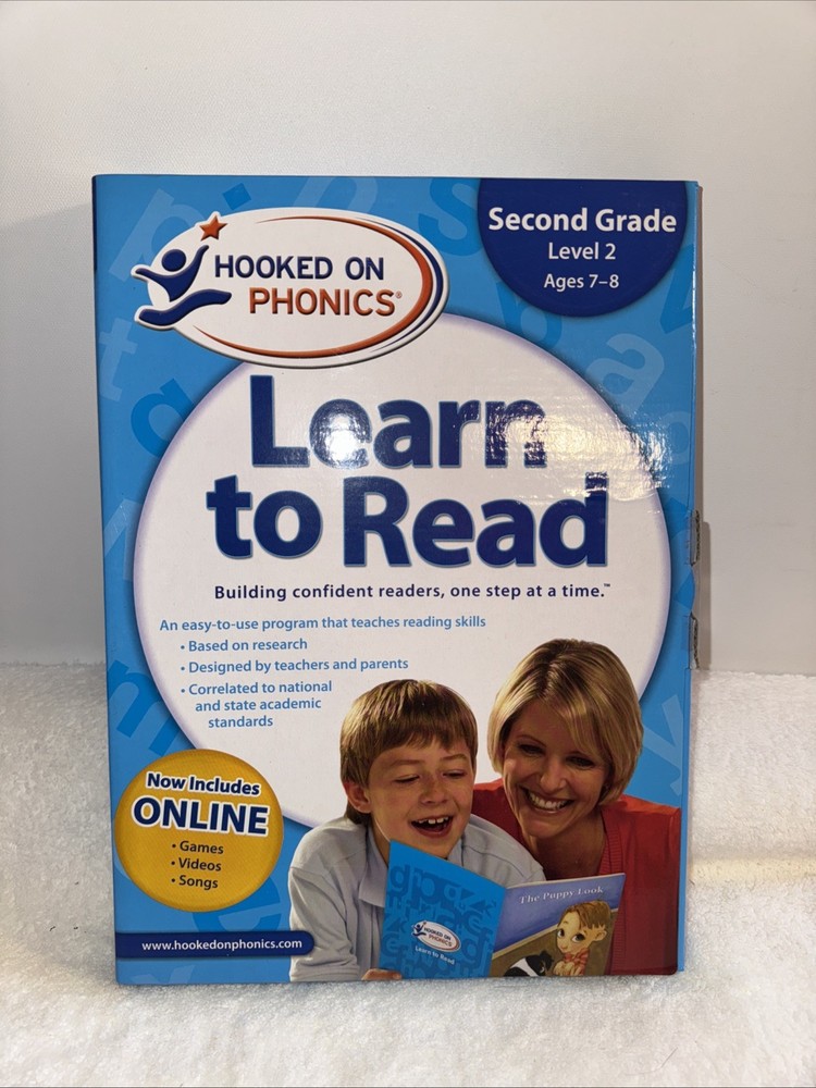 Hooked On Phonics - Learn To Read - 2nd Grade - Level 2 - Ages 7 - 8 -