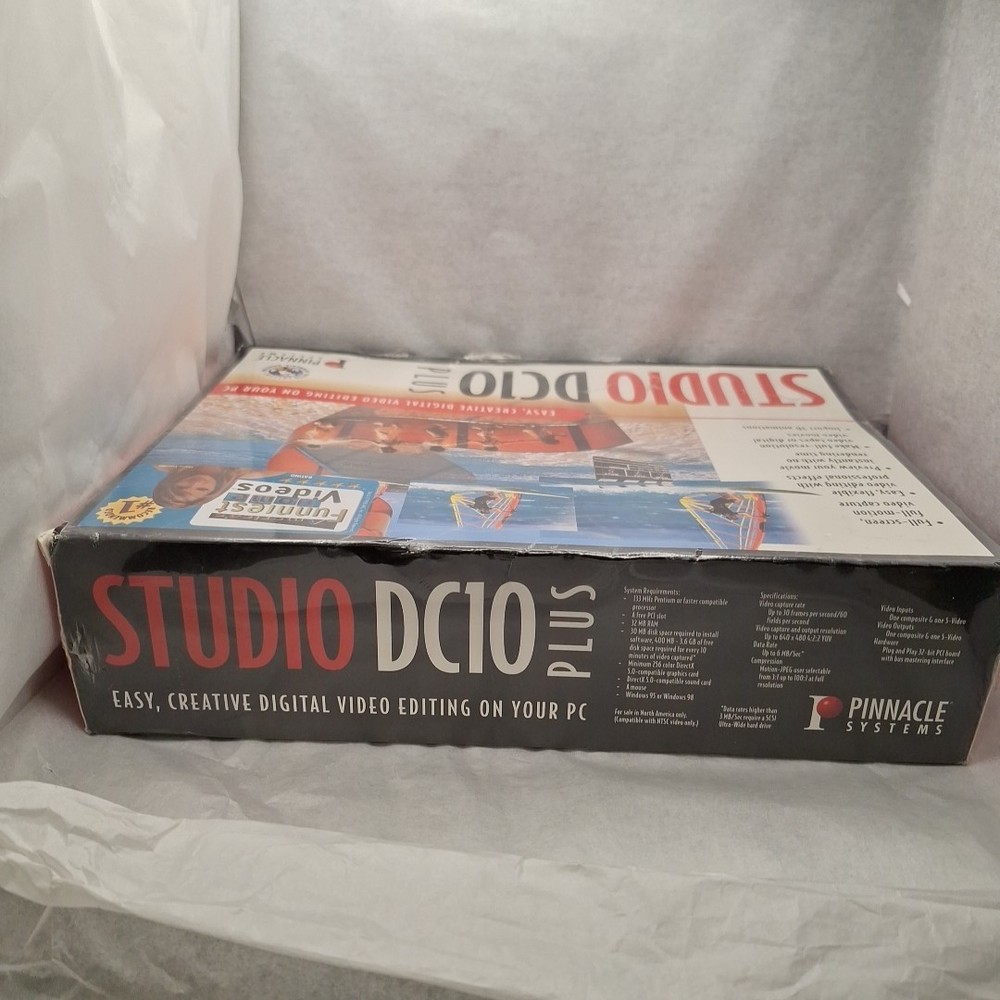 Pinnacle Studio DC10 Plus PC Video Editing Windows 98 Big Box Sealed