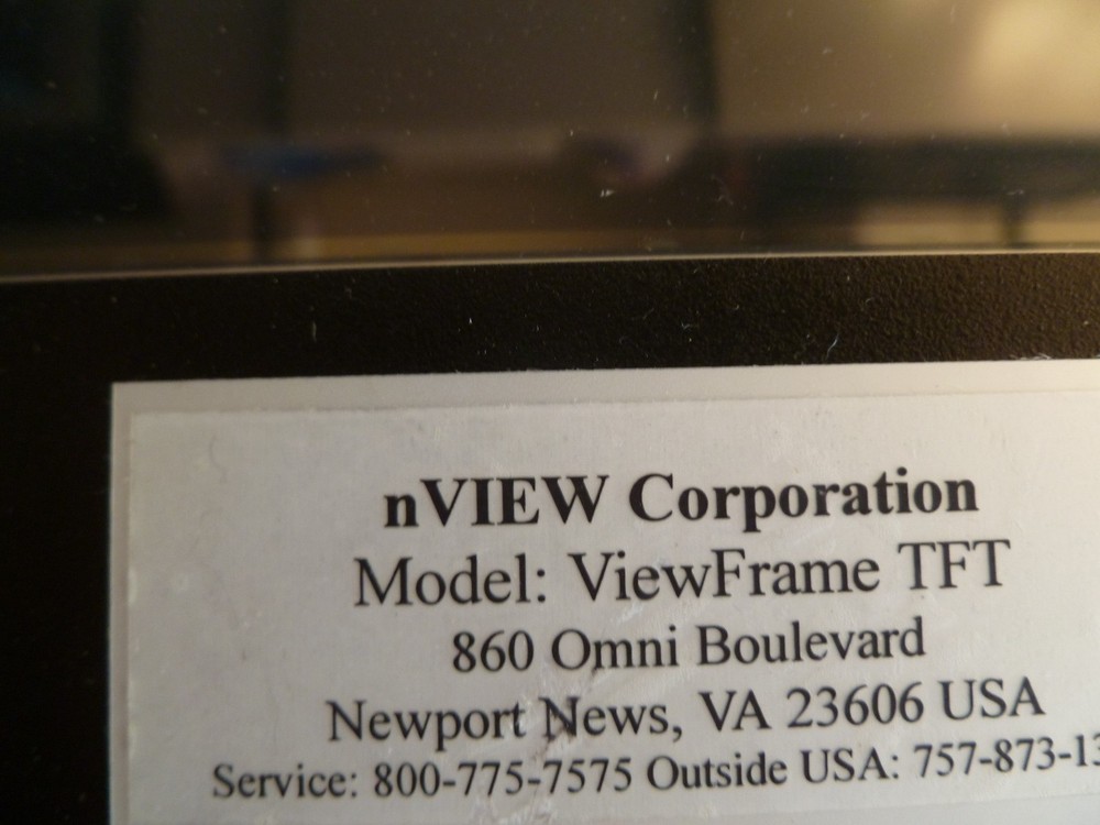 NVIEW CORPORATION VIEWFRAME TFT