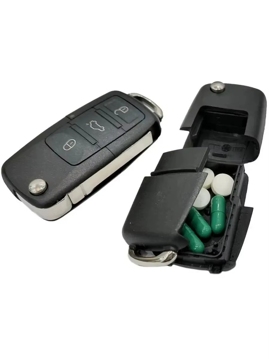 Hidden Compartment Key Fob Secret Dummy Key Diversion Safe D6