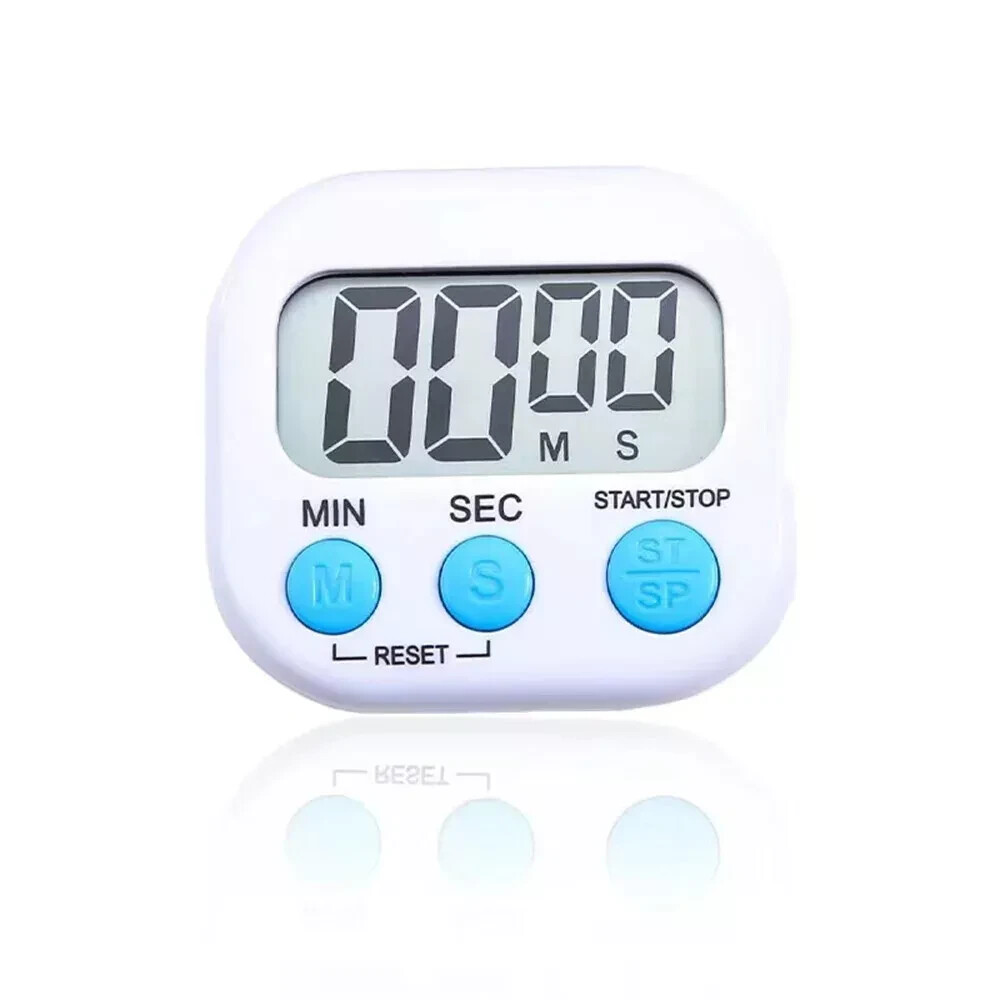 Large LCD Digital Kitchen Cooking Timer Count Down Up Clock Loud Alarm Magnetic