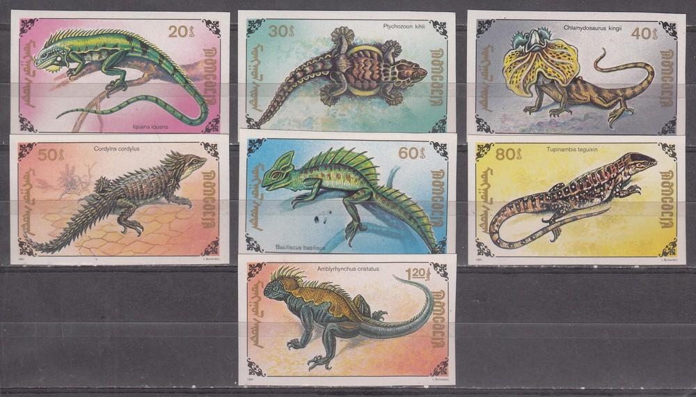 W MONGOLIA 2005v-2011v REPTILES