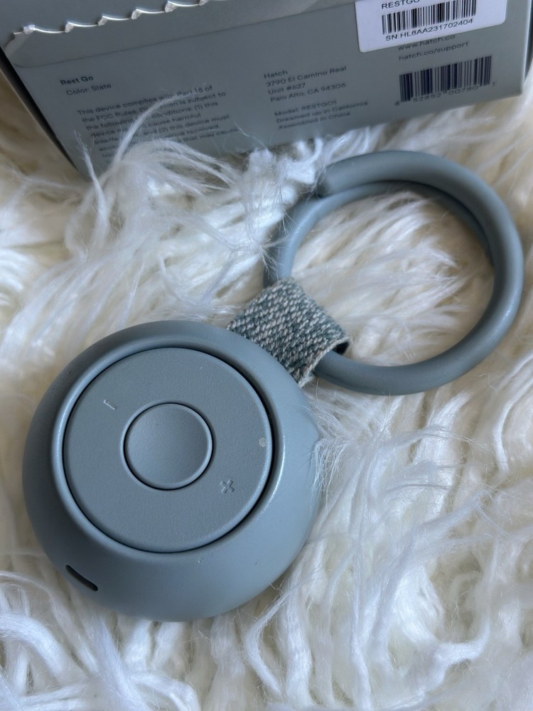 Hatch Rest Go Sound Machine for Babies color slate