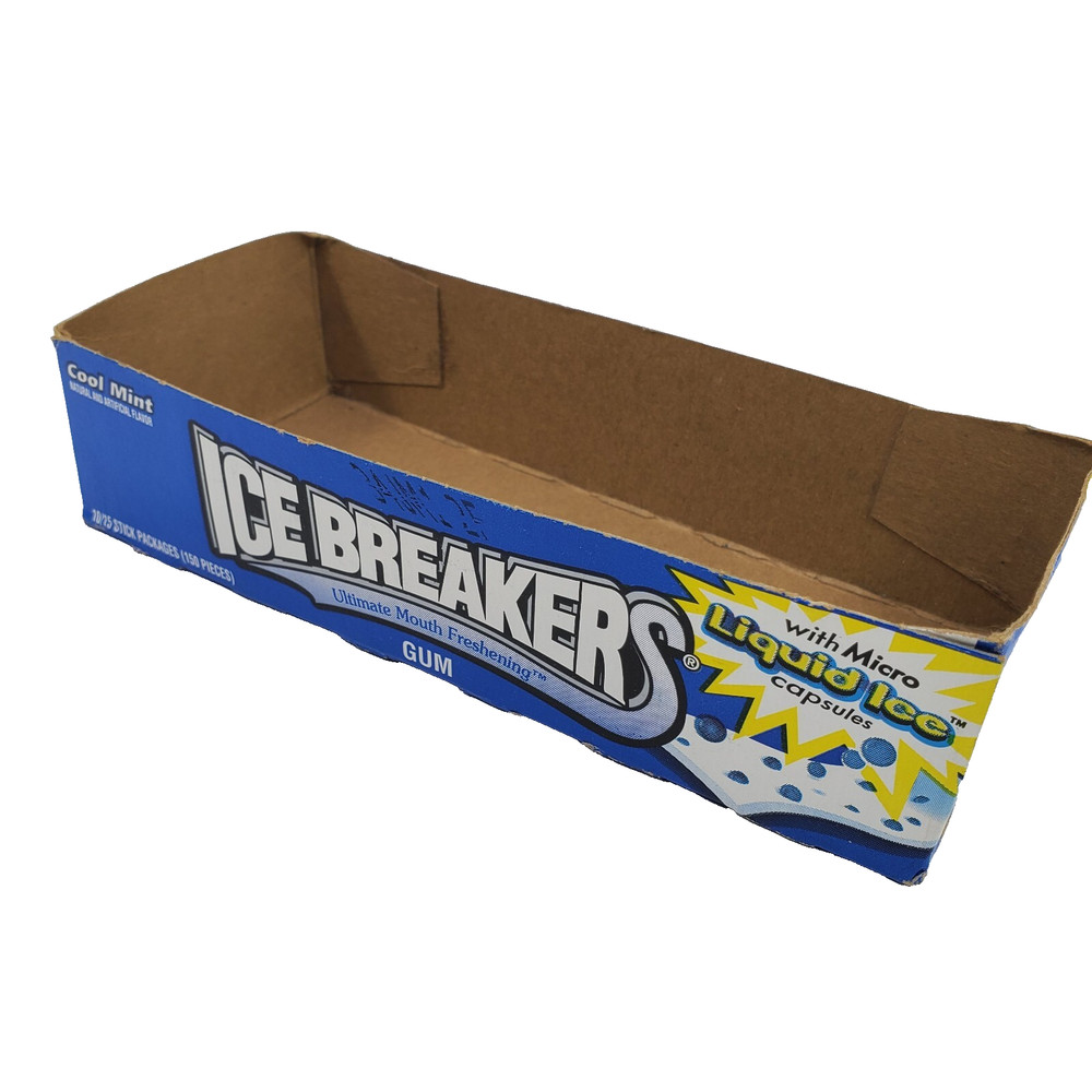 Vintage Ice Breakers GUM shelf box Micro Liquid Ice