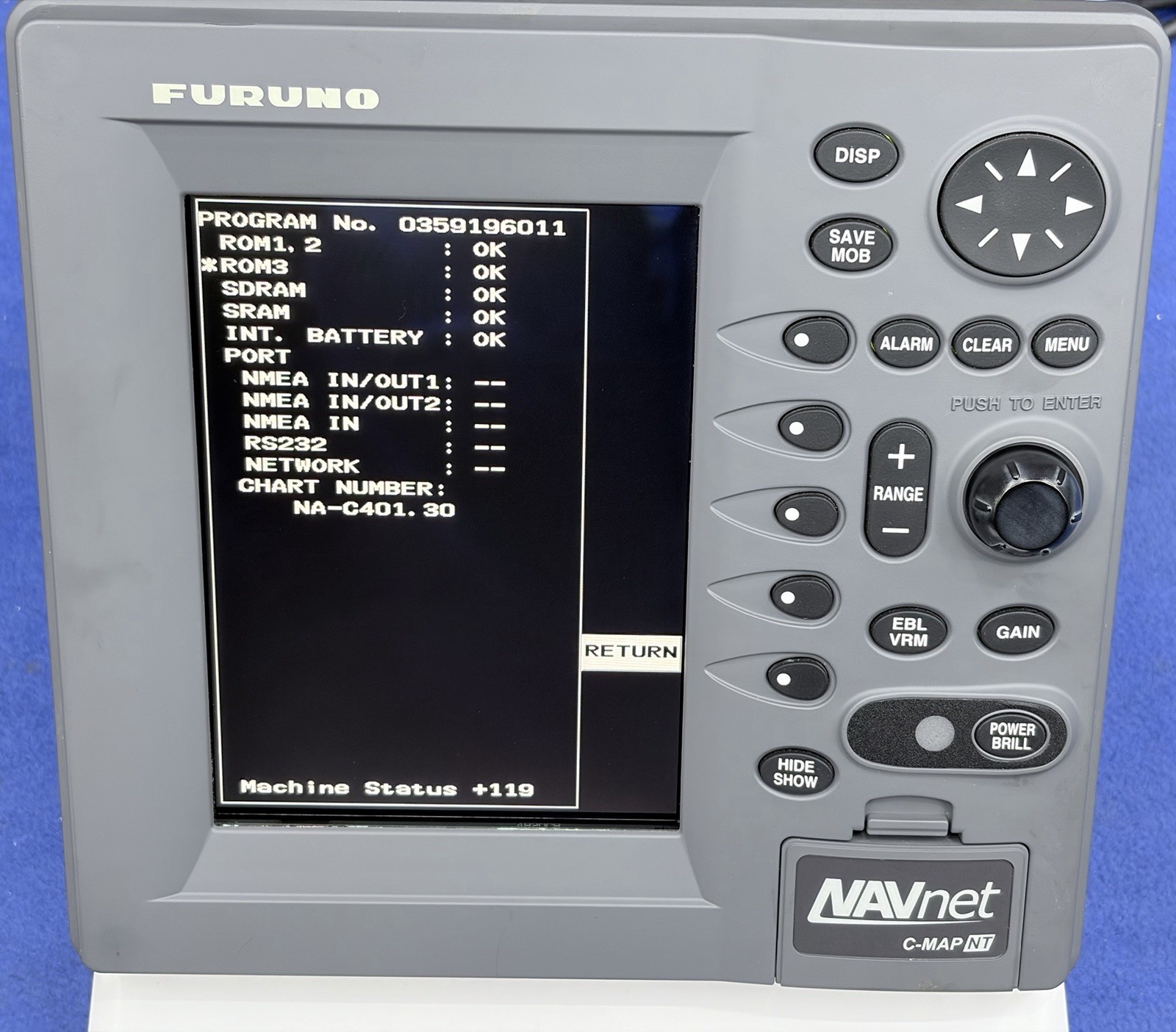 Furuno RDP-143 NavNet 1 Radar C-Map NT Chartplotter Display- Serviced & Tested!