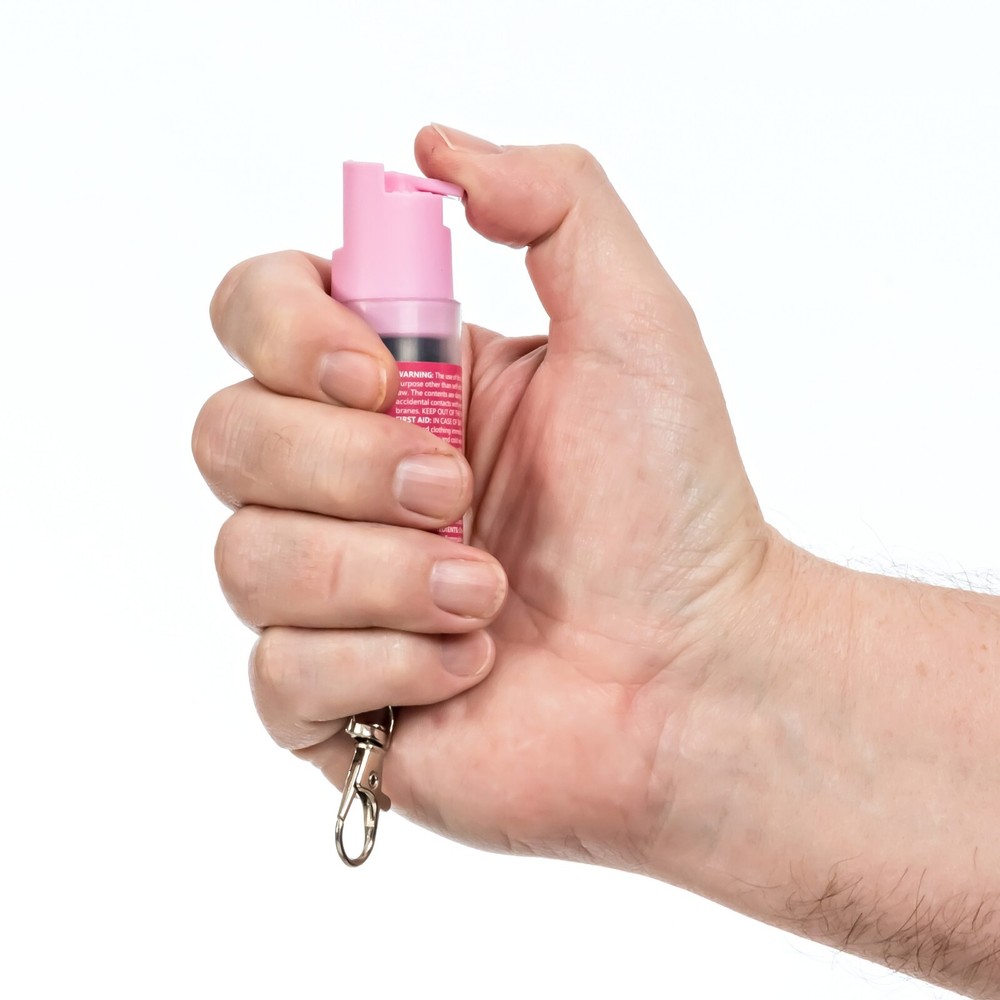 BURN Pepper Spray 1/2oz Self Defense Security Protection Keyring Keychain
