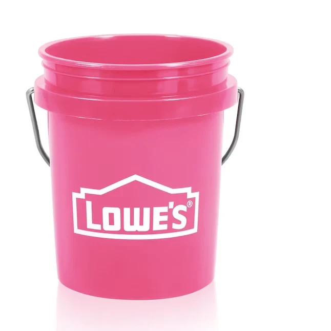 Pink -Lowe's Mini-Bucket | 0.4-quart BPA-Free Food-Grade Plastic | Brand New