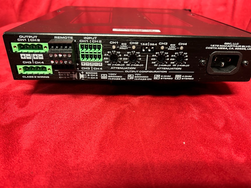 QSC SPA4-100 4-Channel Power Amplifier - Unit Only