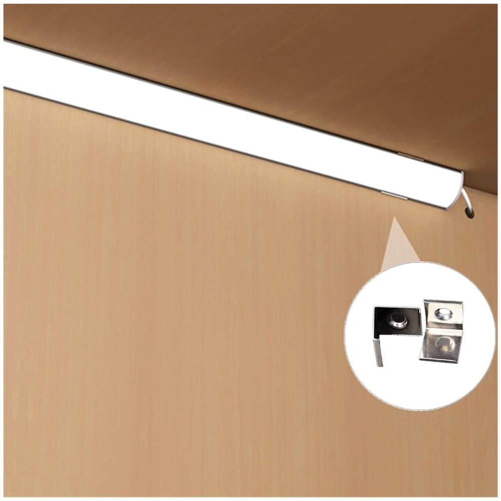 5-Pack 3.3FT 1Meter V Shape LED Strip Aluminum Channel Diffuser System, Extru...