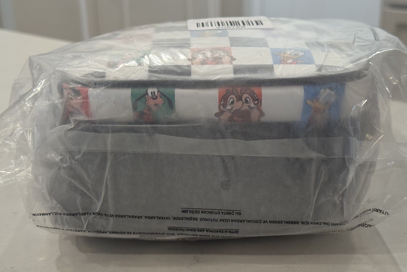 Loungefly Disney Mickey Mouse & Friends Checkered Boxlunch Crossbody Bag Purse