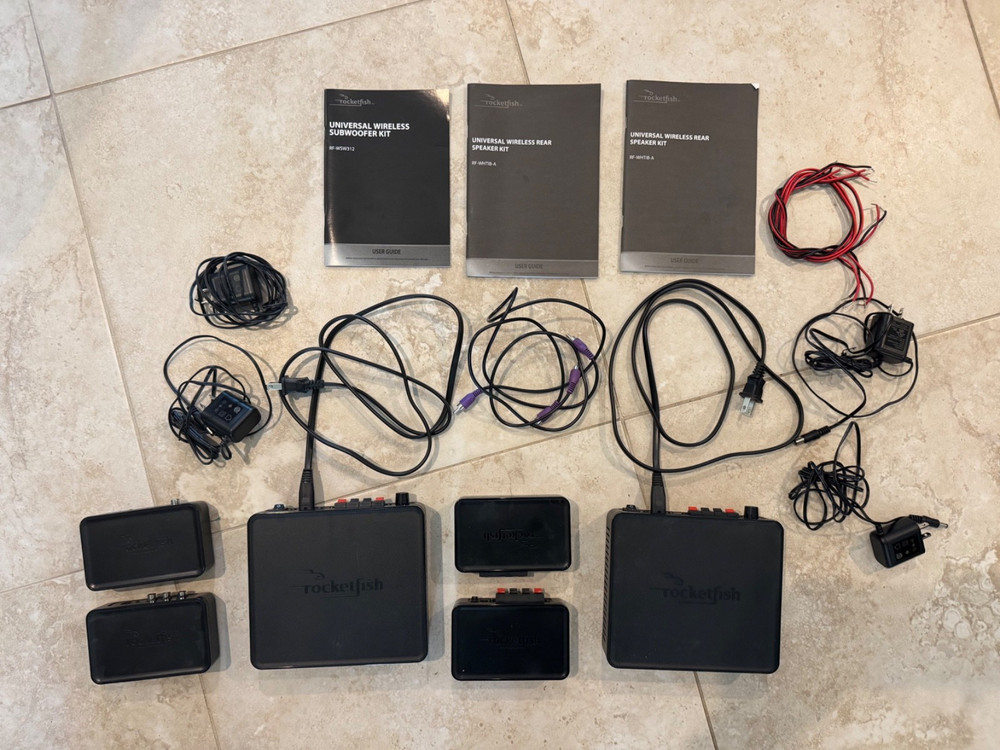 Rocketfish Universal Wireless Rear Speaker (2x) and Subwoofer Kit