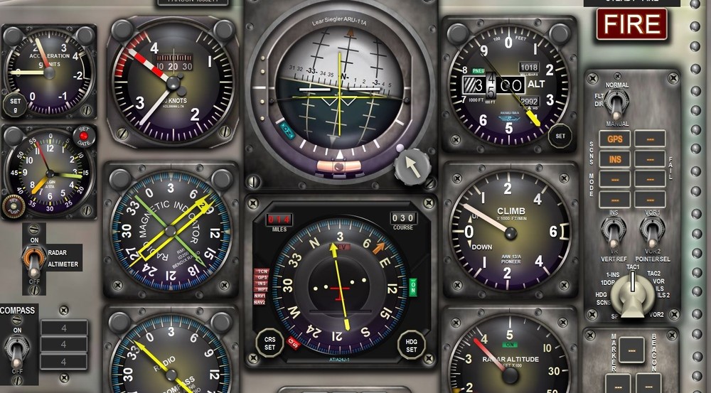 C130 HERCULES COCKPIT instrument panel CDkit