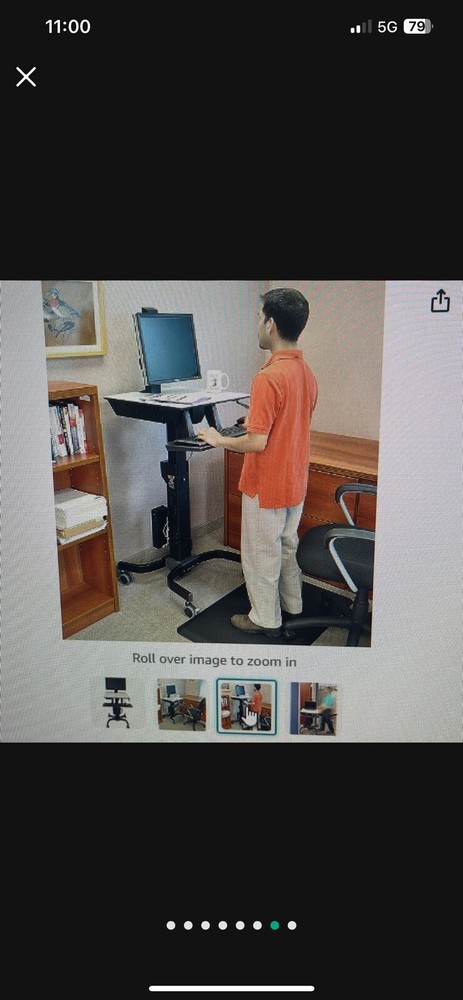 Ergotron Work Fit -rolling Desk