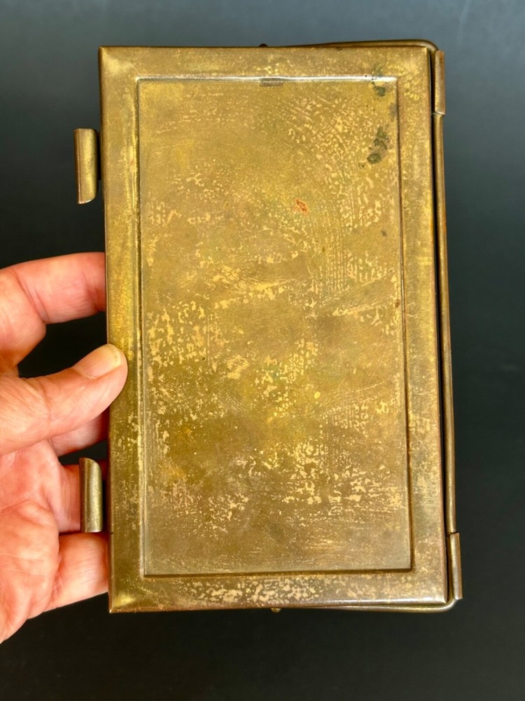 Weimar Germany ANTIQUE Bronze Case Notebook Paper Box