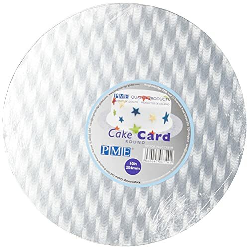 PME Round Cake Card, 10-Inch, Silver