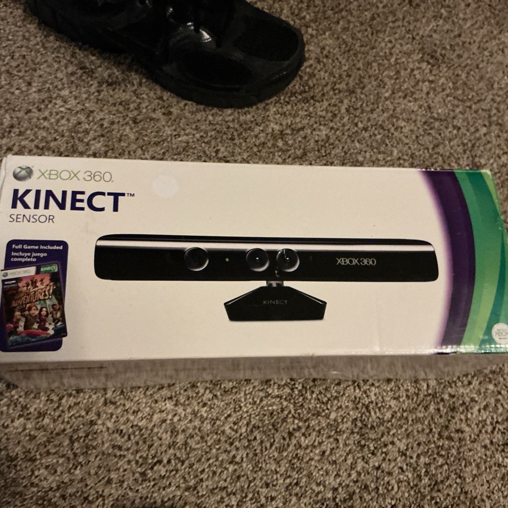 Microsoft Xbox 360 Kinect Sensor With Box No Game Tested