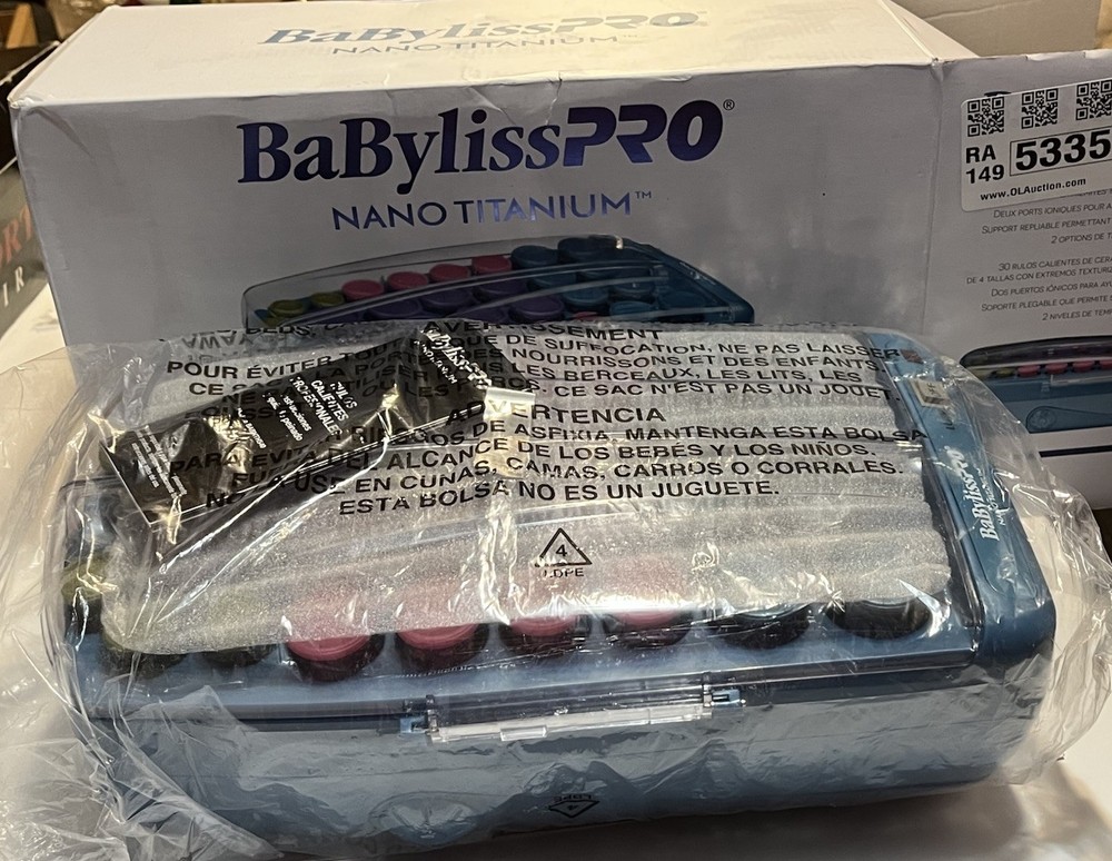 New BaByliss PRO Nano Titanium 30-Piece Ceramic/Ionic Hot Rollers Set