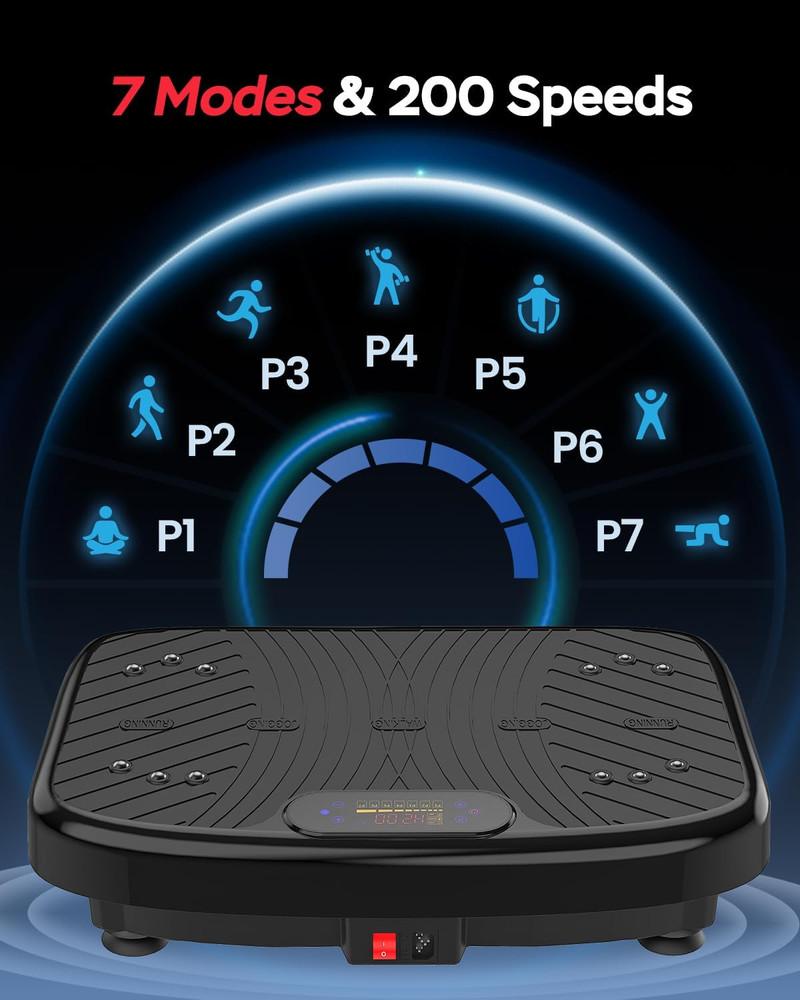 Vibration Plate Exercise Machine, Vibrating Plate Platform for Lymphatic Drainag