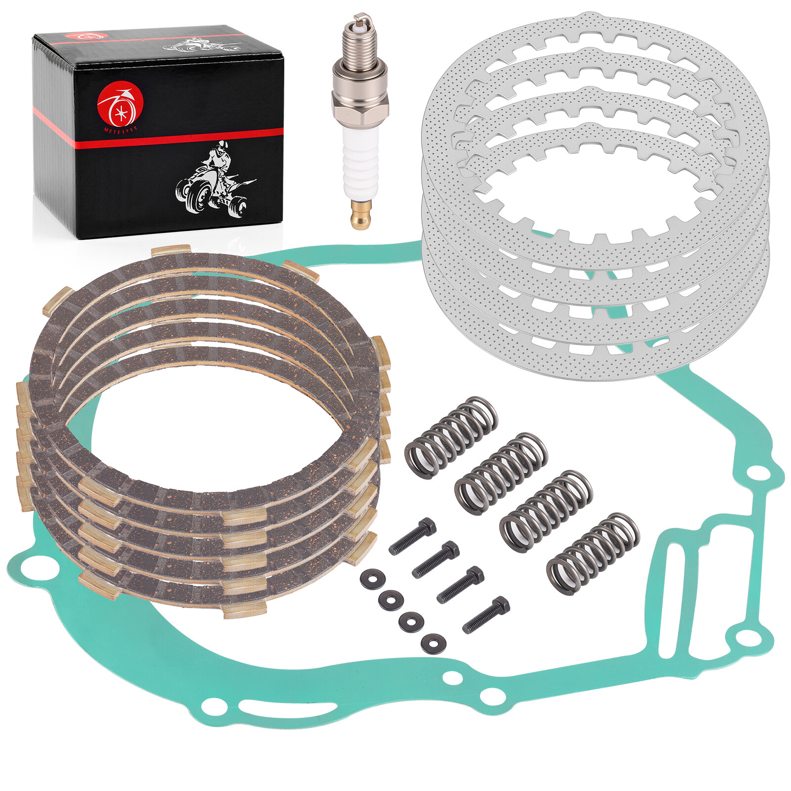 Heavy Duty Clutch Kit w/Gasket Spring for Yamaha TTR125 TTR125E TTR125L TTR125LE