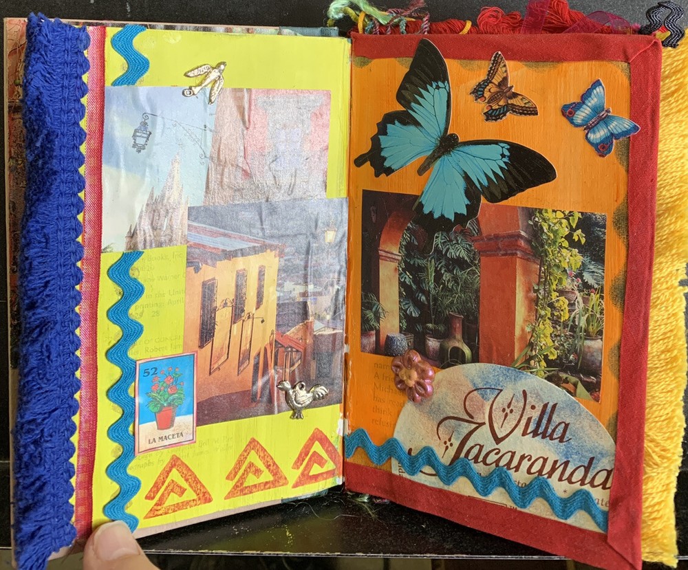 ALTERED BOOK Scrapbook MADISON COUNTY Found Objects IMAGES