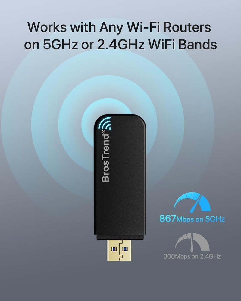 Versatile AC1200 Linux WiFi Adapter - Optimal Wireless Speed for All Devices