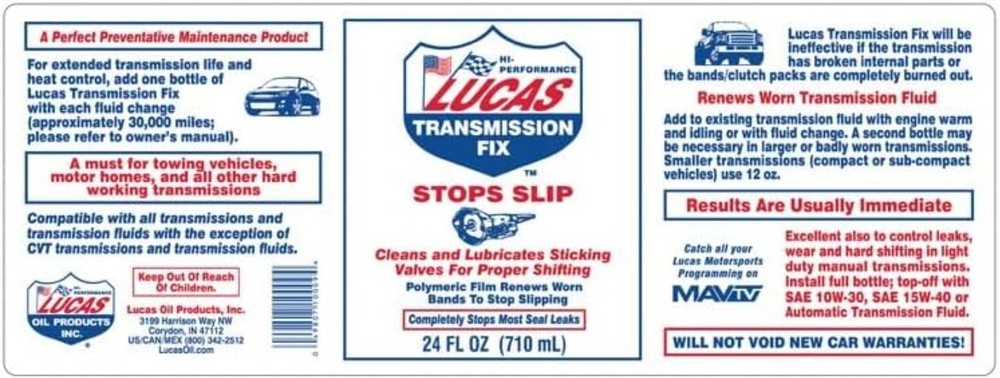 Reliable 24 Oz Automotive Transmission Fix - Stop Slips & Ensure Functionality