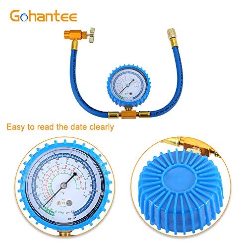 R134A Refrigerant Charging Hose Kit - with BPV31 Bullet Piercing Tap Valve,