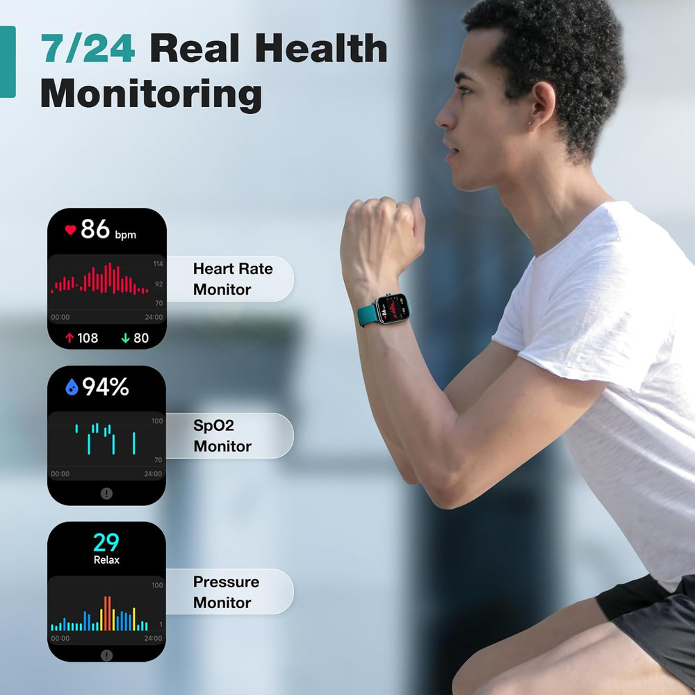 Smartwatches (Pink with Green)