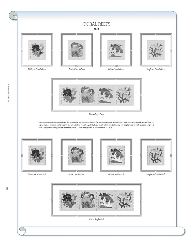 2019 U.S. Regular Issue Singles COMPLETE Supplement (White Ace Alternative)