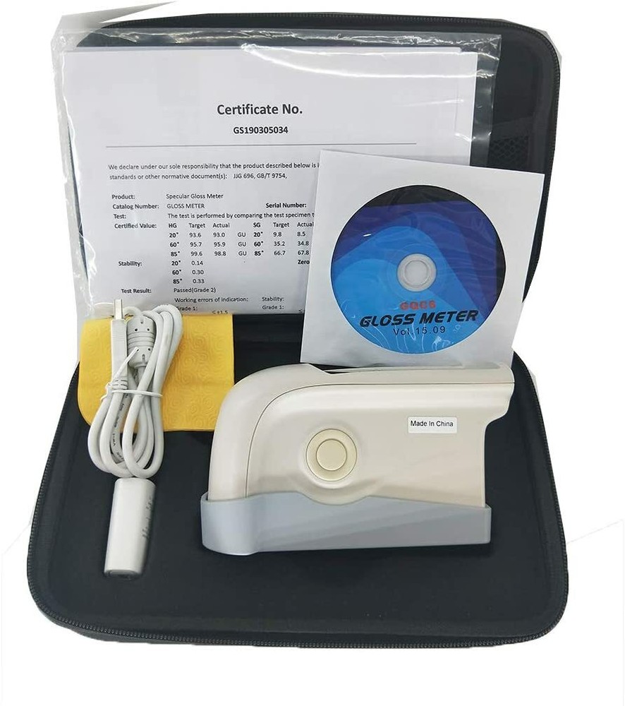 Three Angle Gloss Meter with Angle 20°/60°/85° 0-1000GU Interface USB/RS-232