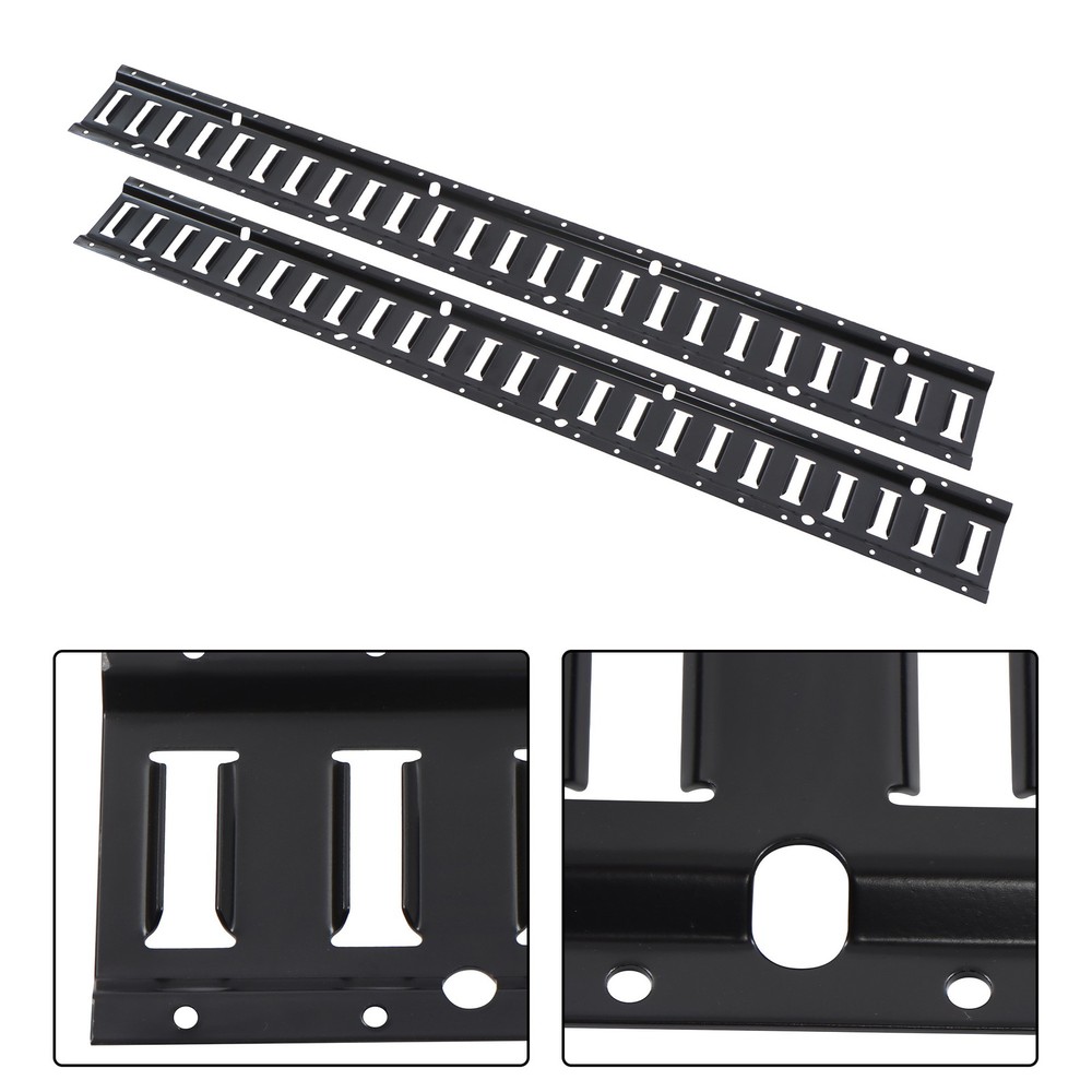 Labwork 2 Pack 4' E Tie Down Rail Kit For Cargo Trailers Power Coated E-Tracks