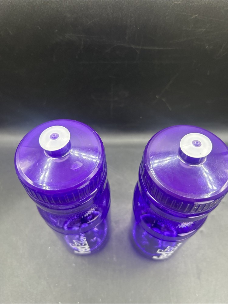 FedEx Purple Plastic Reusable Water Bottle with Push-Pull Cap