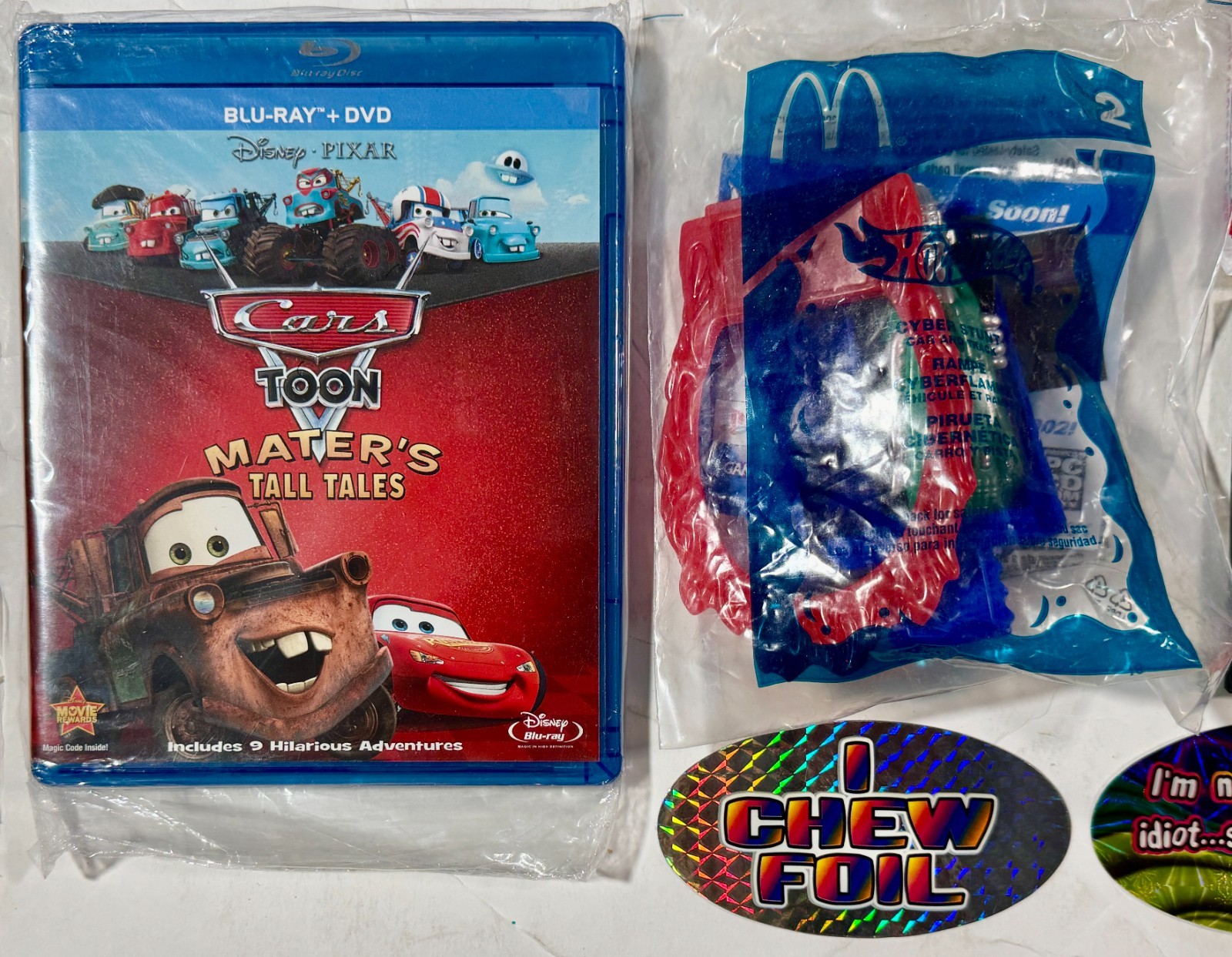 Junk Drawer Box Lot for Boys: Hot Wheels, Comics, Batman, Stickers, Sports Cards