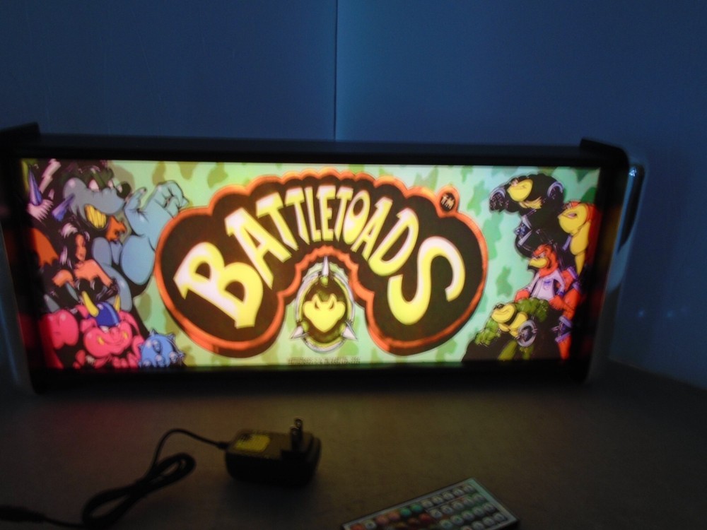 Battletoads Marquee Game/Rec Room LED Display light box