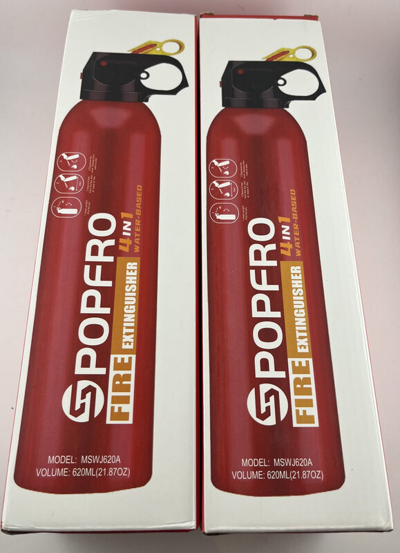 QUANTITY 2 POPFRO MSWJ620A 4-1 WATER BASED 620ML FIRE EXTINGUISHER