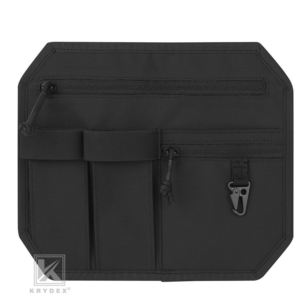 KRYDEX Tactical Organizer Panel Hook Backed Admin EDC Holder Lightweight Black