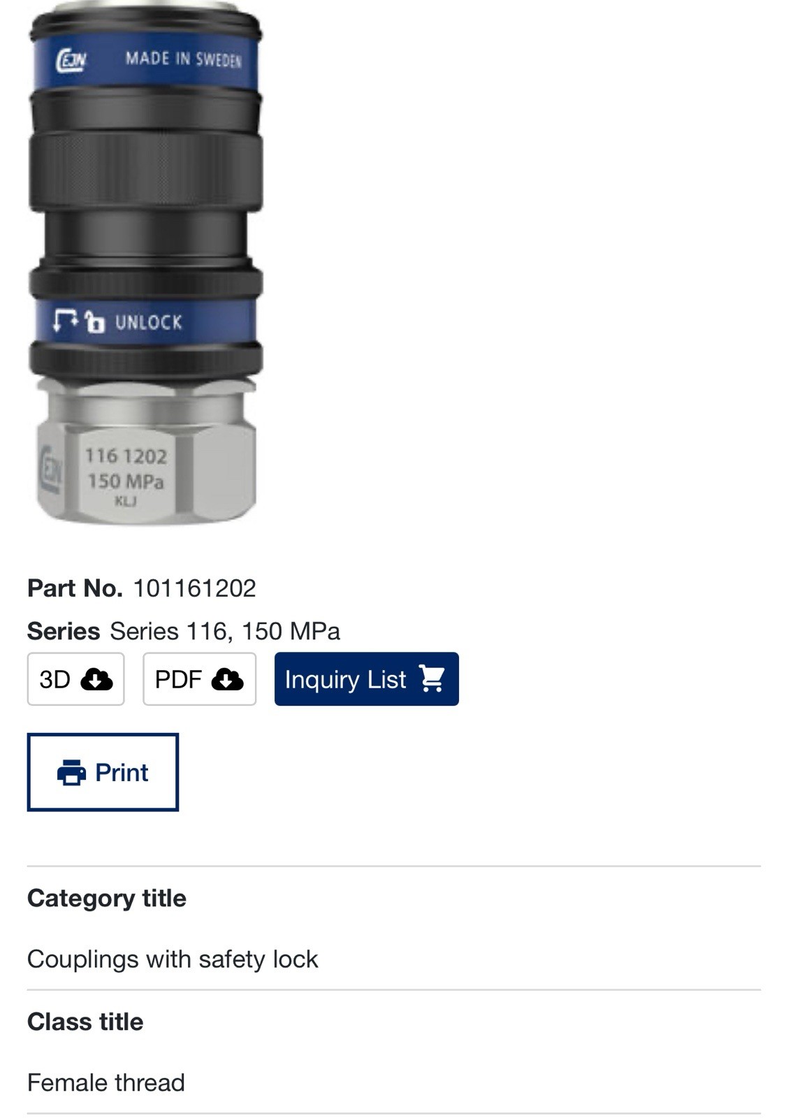 CEJN 10-116-1202 (bag of 5)