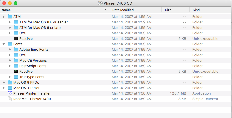 Xerox Phaser 7400 Color Printer Driver, Software and Documentation CD-ROM PC/Mac
