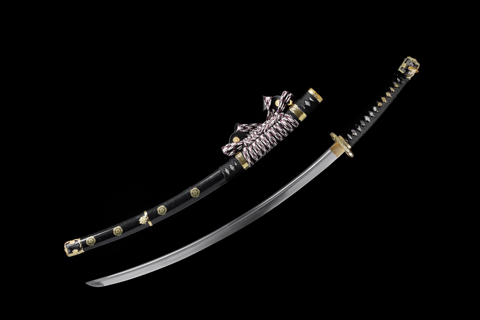 T10 Sharp Japanese Samurai Katana Battle Ready Real Tachi Sword Large Radian