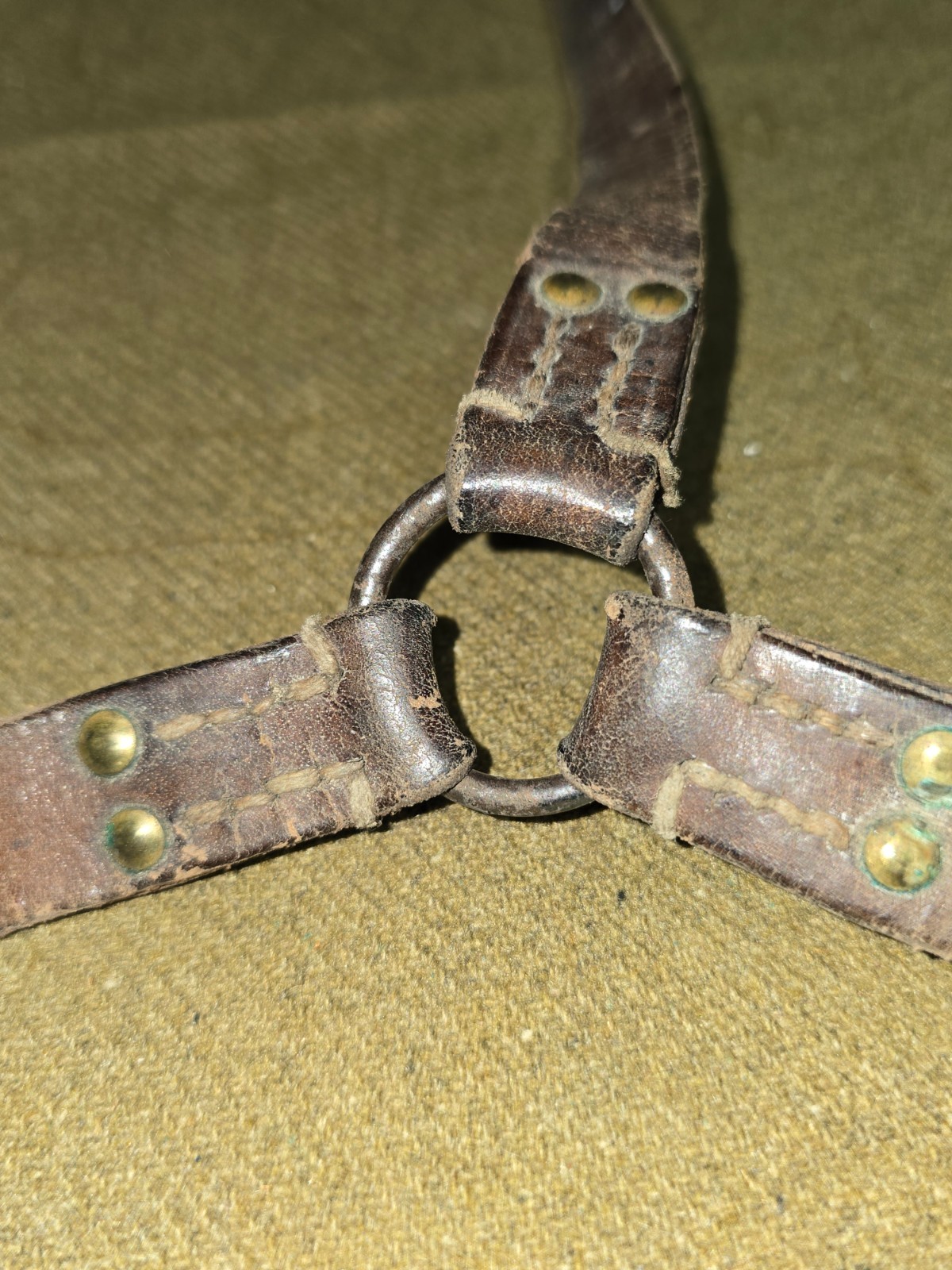WWI French Military Equipment Suspenders