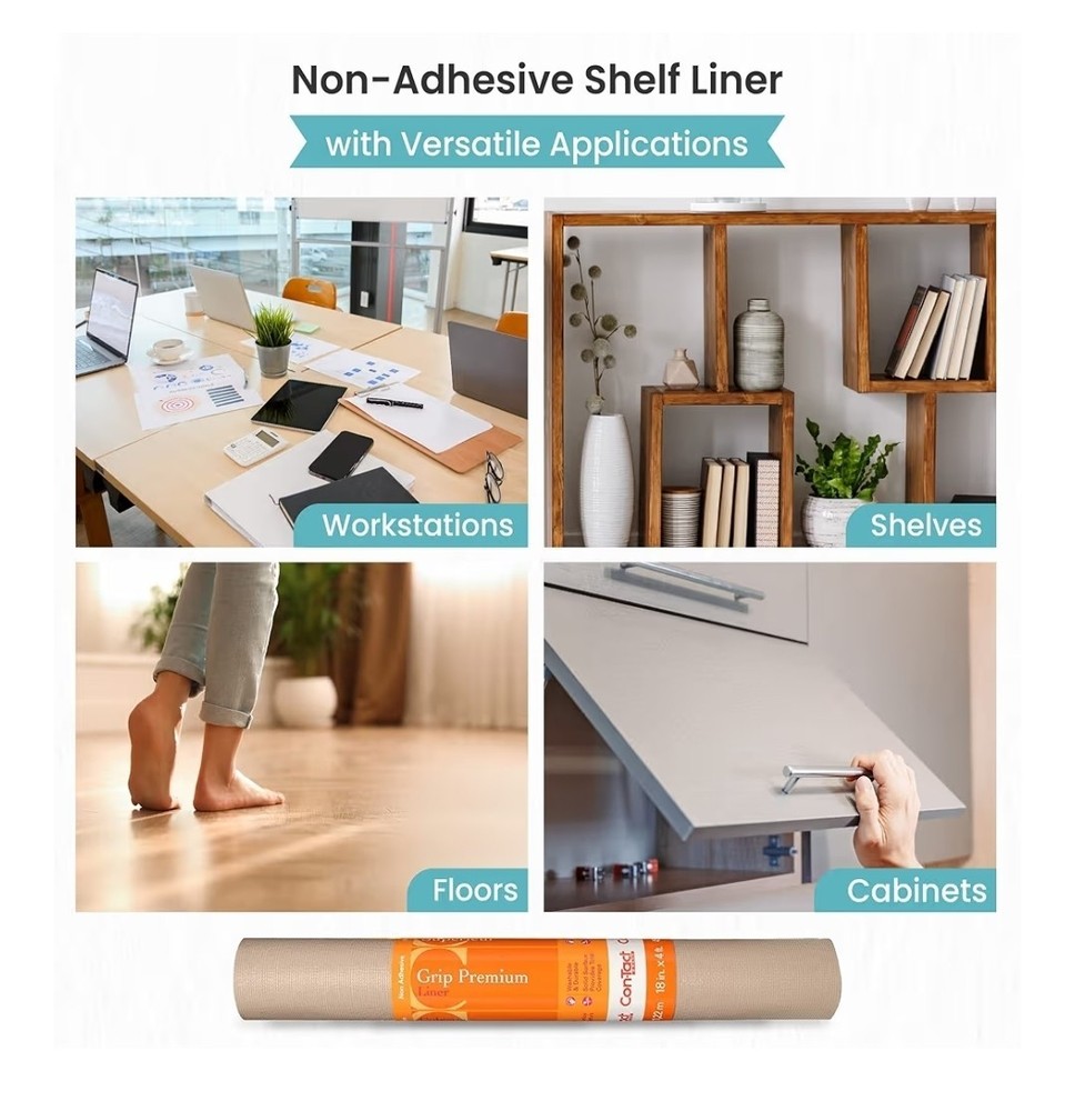 3 Pack ConTact 18”x4ft Surface Solid Liner
