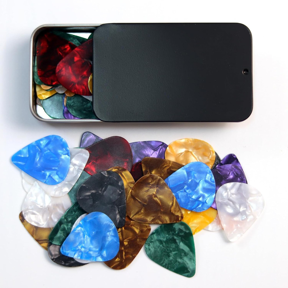 Thin Guitar Picks,48 Pcs Fishkonw Guitar Picks for Acoustic Guitar,Thin Guitar P